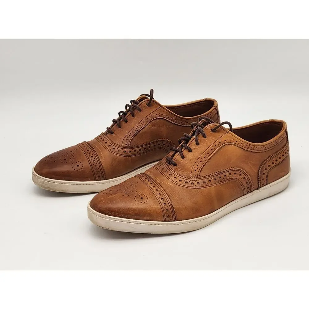 Allen Edmonds Strand Leather Sneakers, Walnut, Men's 8.5E